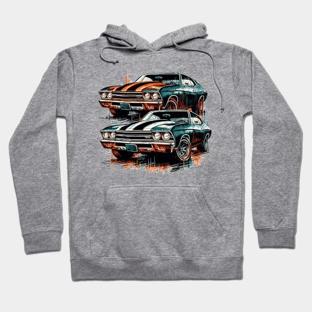 Chevrolet Chevelle Hoodie by Vehicles-Art